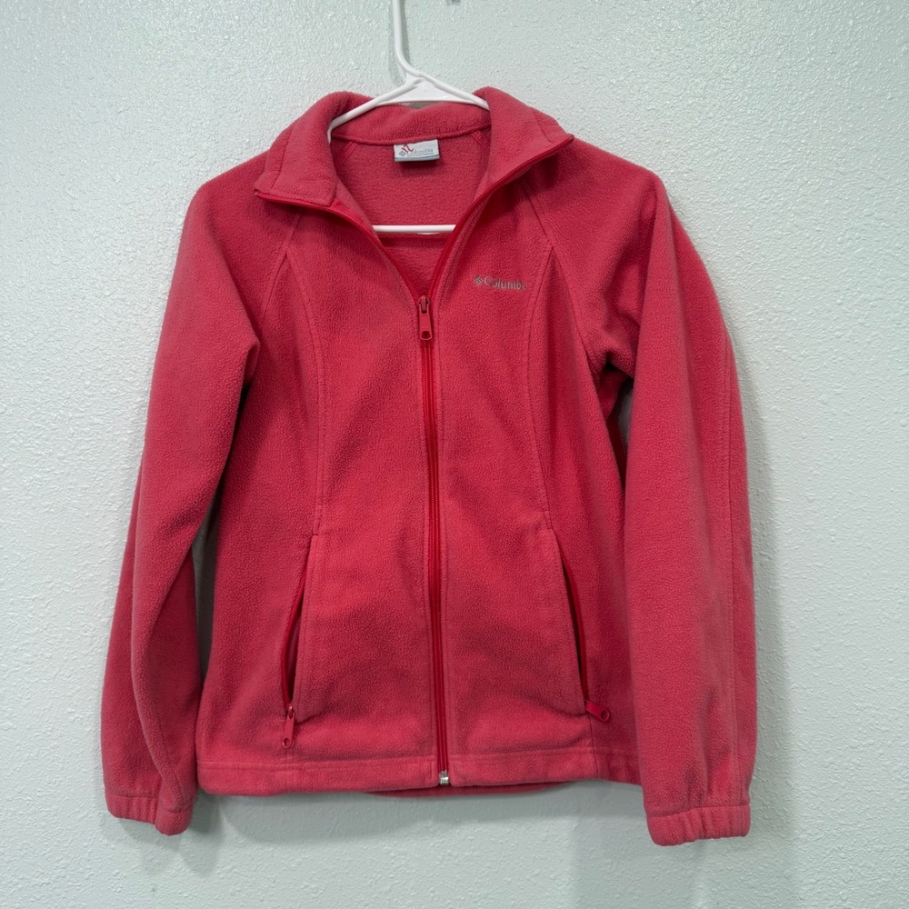 Columbia Womens Benton Springs Full Zip Fleece Jacket Pink XS WL6439